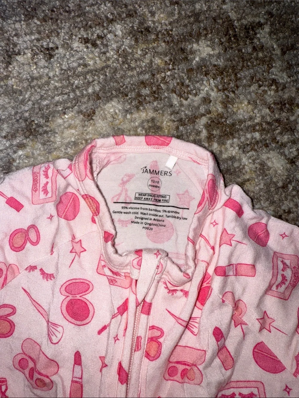 In my jammers pink makeup bamboo